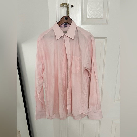 Burberry mens button down shirt size large 16 1/2 - Picture 1 of 5